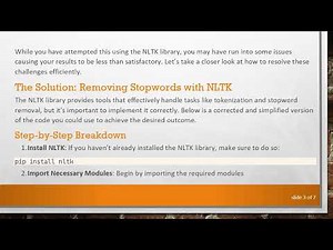 Efficiently Shorten Sentences Using Python's NLTK Library