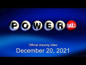 Powerball drawing for December 20, 2021