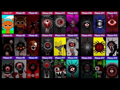 Sprunki Phase 1~18 All Charactor Sounds One by One | Sound Check Challenge