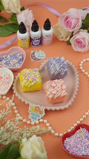 Let's Make French Fancies 🌷✨! #fondantfancies #baking #trending #shorts #snacks ︱FOLIAY™