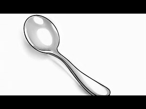 How to Draw Spoon With Levels | Drawing Realistic Tutorial Step by Step