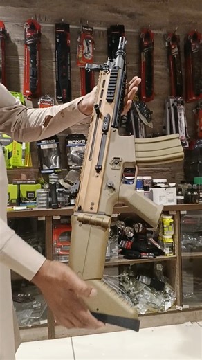FN Scar L Desert Airsoft Air Rifle #airgun #fn #scar #airsoftgun #airsoftrifle #shorts