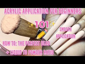ACRYLIC APPLICATION FOR BEGINNERS | 101 | 💖 HOW TO APPLY ACRYLIC | ACRYLIC NAIL TUTORIAL