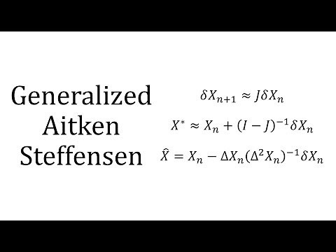 Generalized Aitken-Steffensen Method