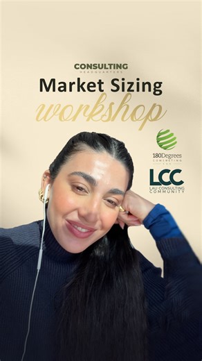 Consulting Headquarters | CHQ on Instagram: "If your mind goes blank when numbers show up in case interviews, this workshop is for you. On Jan 30 | 4 PM, I’m teaming up with LAU Consulting Community and 180 Degrees Consulting to break down market sizing the way it actually works in consulting: - How to structure the problem - How to think under pressure - How to explain your logic with confidence No memorized formulas. Just a clear way to think. 👉 Link of the workshop here: https://lau.webex.co