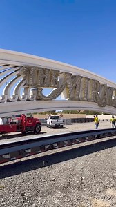 Yesterday, the iconic Mirage Hotel & Casino archway sign began its new journey to The Neon Museum. This 30-foot-long piece of Las Vegas history, generously donated by Hard Rock International in collaboration with The PENTA Building Group and The PENTA CARES Foundation, was expertly transported by YESCO. After welcoming guests for 34 years, this beloved piece of history will soon take its place among the other neon treasures in our collection! The Neon Museum | Love Las Vegas