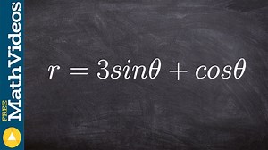 How to convert a polar equation to rectangular form of a circle