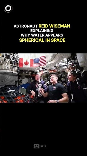 Astronaut Reid Wiseman verrät, warum Wasser im Weltraum als Kugel schwebt! #shorts #trending #space