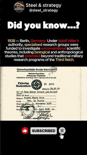 Hitler’s Secret Interest in Unconventional Science Before World War II