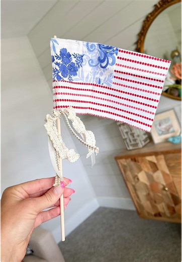 DIY Fabric Flags for 4th of July Celebrations