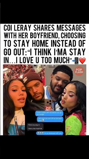 Coi Leray Cancels Outside Plans for her Man “I think I’m staying in… I love you too much!” #coileray