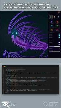 Dragon Cursor Interaktif dengan SVG & JavaScript #belajarcoding #developerlife #coding #htmlcss