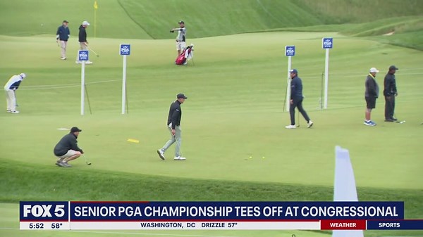 Senior PGA Championship starts at Congressional Country Club