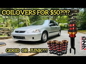 COILOVER SLEEVE'S INSTALL AND REVIEW ON THE SUPER CHEAP TURBO CIVIC! HOW DO THEY RIDE??