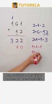 Step-by-Step Long Multiplication: Solving 161 x 12 #Math #ArithmeticOperations