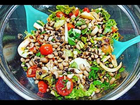 Cooking With Fey-Μαυροματικα Φασόλια Σαλάτα