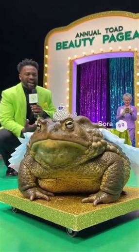 The annual toad beauty pageant winner