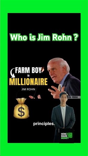 Framer to millionaire Jim Rohn #jimrohn #motivation #motivationalspeech #entrepreneurs #moneyhacks