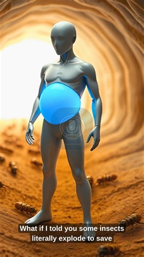 These Termites EXPLODE To Kill Ants! 💥 The Most INSANE Insect War Ever! 🐜 #shorts