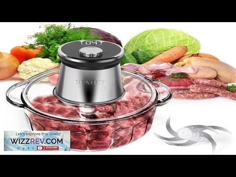 16 cup glass bowl 850W Electric Food Processor LED timer. 3 Tiered 6 Cutting