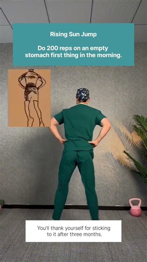 Morning Fat Burner: 200 Rising Sun Jumps Before Breakfast | bellyfat exercise #viral #workout #yoga