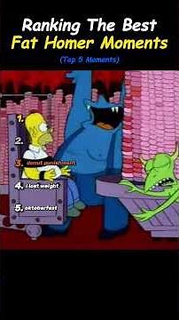 Ranking The Best Fat Homer Moments