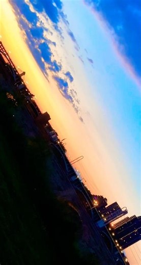 Minneapolis Skyline Dusk sunrise/sunset #river #summer #outdoors #fyp
