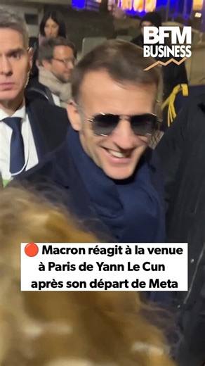 "On va tout faire pour qu'il réussisse depuis la France": Emmanuel Macron réagit à la venue de Yann Le Cun après son départ de Meta | BFM Business