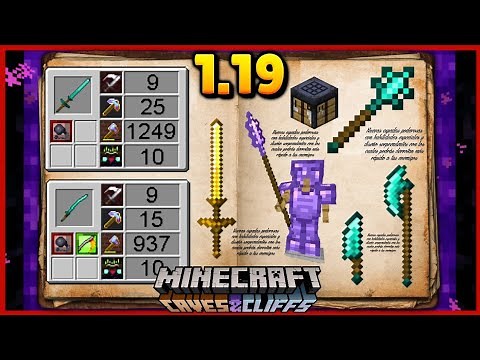 👉MODS Y ADDONS para Minecraft pe 1.19 /💥 NUEVAS ARMAS, ESPADAS BASTONES y HACHAS con habilidades