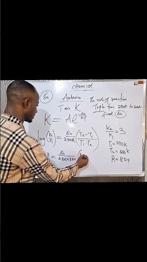How to Calculate Activation Energy Fast | Arrhenius Equation