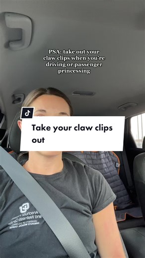 Driving Safety PSA: Remove Claw Clips to Prevent Injury