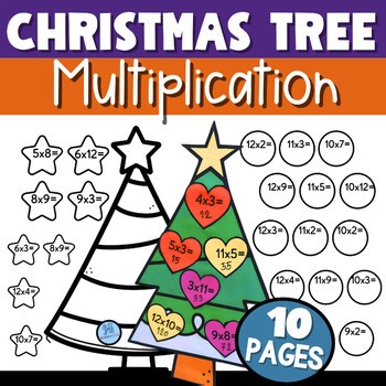 Christmas Tree Multiplication Craftivity | Christmas Math Craftivity