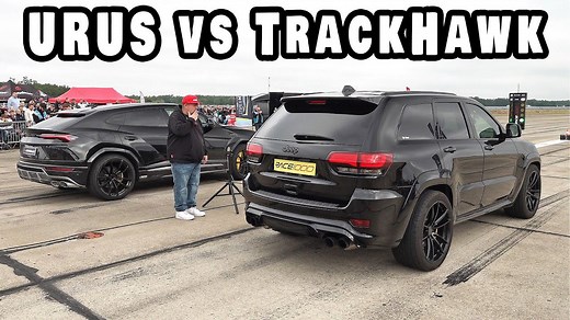 1000HP+ Jeep Trackhawk vs Lamborghini Urus – Insane SUV Drag Race!