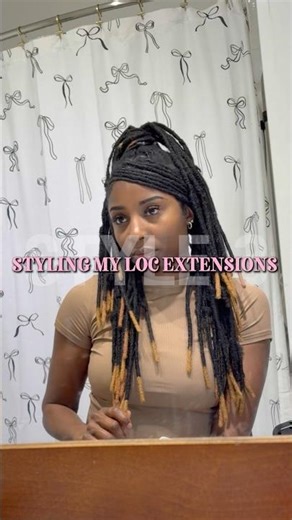 Style 3 Of How I Styled My Loc Extensions 😍 | Tutorial #locs #locstyle #slay #tutorial #hairtok