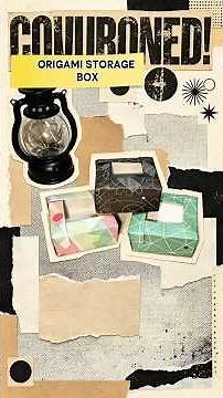 How to Make Origami Storage Box | Easy Origami Box #diy #craftbox #origami #papercraft