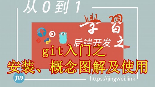 从0到1学习后端开发（6）ubuntu系统git入门之安装/概念图解及使用