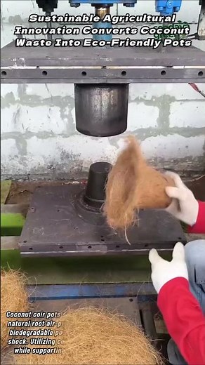 Sustainable Agricultural Innovation Converts Coconut Waste Into Eco Friendly Pots