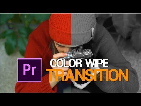How to create color wipe transition effect in Premiere Pro (Tutorial)