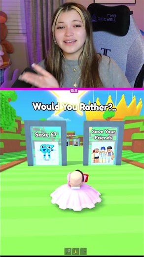 Who Would You Save? Friends Or 67? #roblox