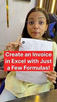 Create an Invoice in Excel with Just a Few Formulas!