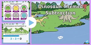 Dinosaur-Themed Subtraction PowerPoint