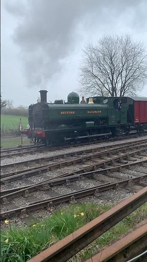 7754 with Goods! 📸🚂 #train #eastsomersetrailway #gwr5700 #steamgala #steamloco