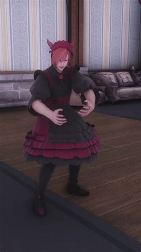 G'raha in a Maid Costume