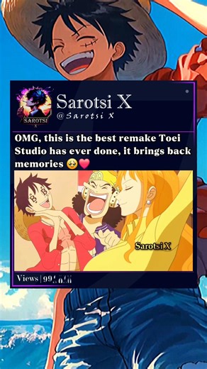 The best remake Toei Studio has ever done🥹 #luffy #usopp #nami #onepiece