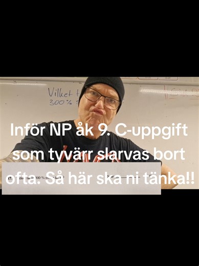 Förberedelser inför NP: C-uppgift och Kombinatorik