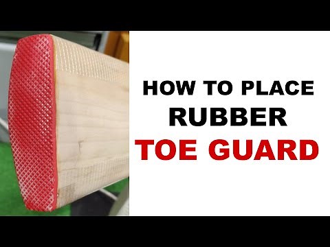 How to Apply Cricket Bat Rubber Toe Guard