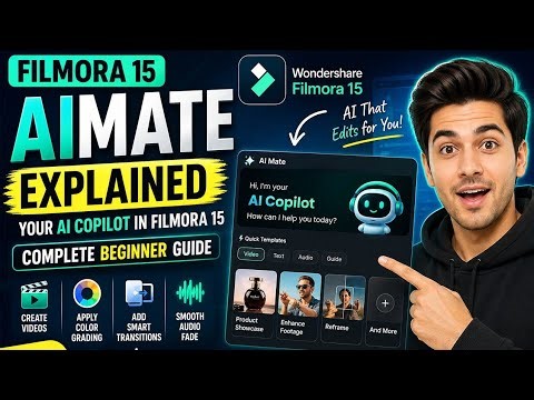 AImate Explained – Your AI Copilot in Filmora 15 | Complete Beginner Guide – Chapter 16