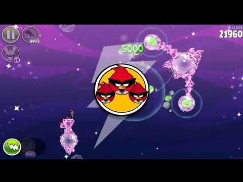 Angry Birds Space HD Cosmic Crystals All levels