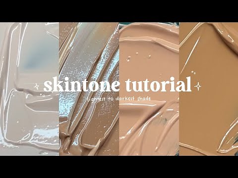 how to mix skin tone using acrylic paint / beginner friendly skin tone tutorial 🎨