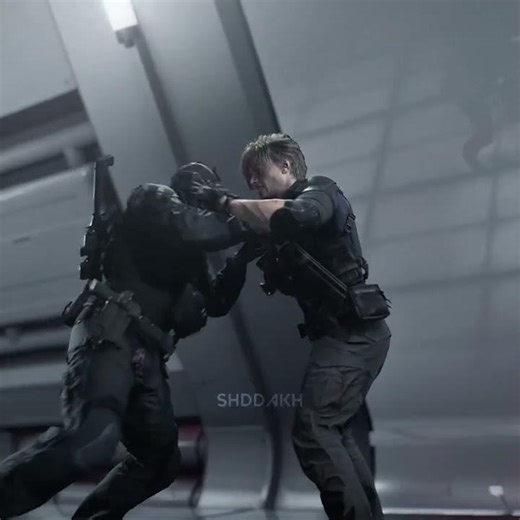 Hunk vs Leon💀 fight so cool - Resident Evil Requiem #shorts #edit